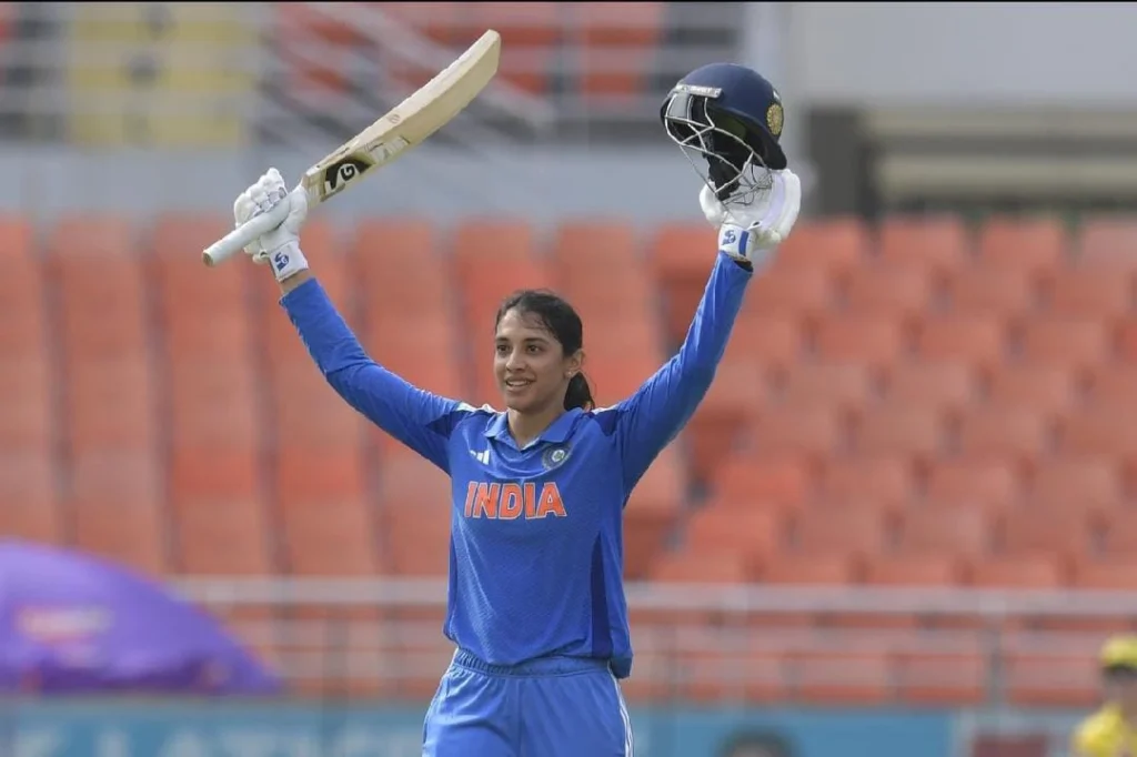 Smriti Mandhana’s Ton Powers India Women to Historic 102-Run Win Over Australia