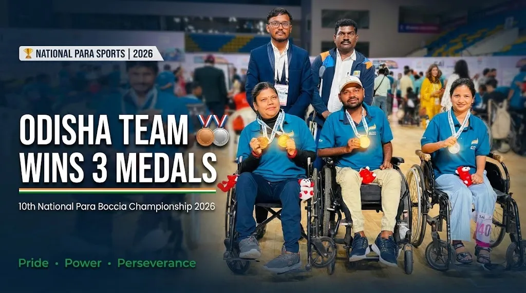 Odisha Team Wins 3 Medals at the 10th National Para Boccia Championship 2026. | exploretimes